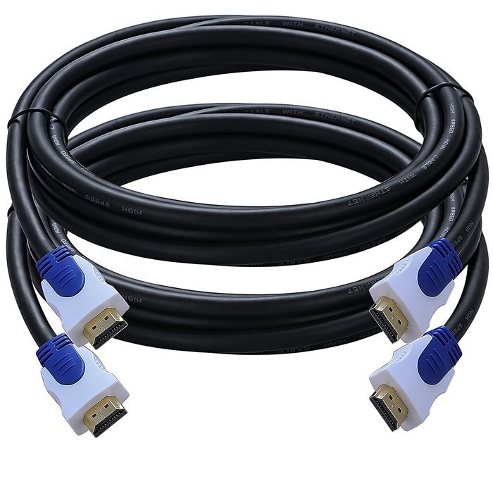 A-Best 4K*2K 28AWG HDMI Cable Supports Ethernet, 2.0v 1.4v 1.3v 3D and Audio Return 3 Feet/1 Meter( 2-Pack), Blue... N3
