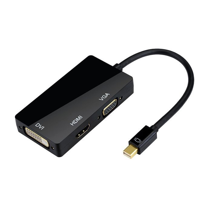 OMorc 3-in-1 Mini DisplayPort (Thunderbolt) to DVI VGA HDMI TV Adapter Cable for Apple iMac and MacBook Surface... N8