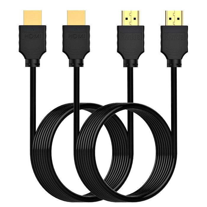 HDMI Cable, 2-Pack 10FT Rankie High-Speed HDMI HDTV Cable - Supports Ethernet, 3D, 4K and Audio Return - R1108A