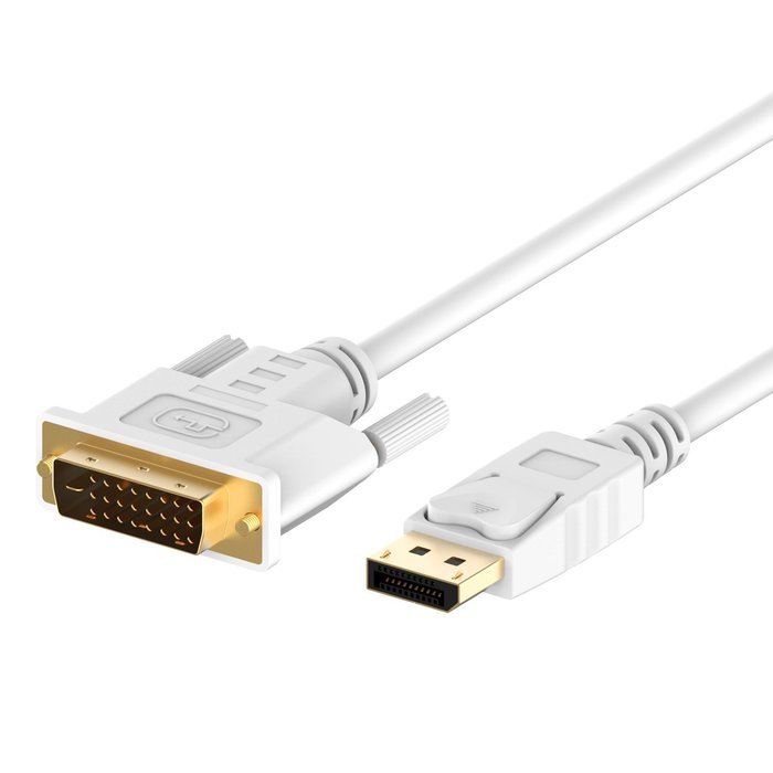 DP to DVI, Rankie 6FT Gold Plated DisplayPort DP to DVI Cable (Black) - R1109 N12
