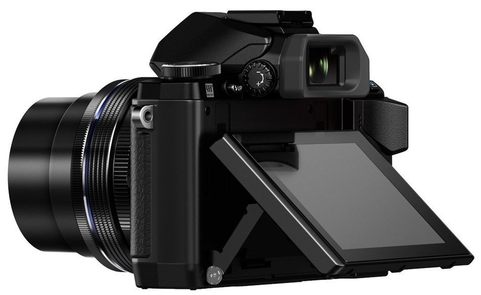 Olympus OM-D E-M10 Compact System Camera with 14-42mm EZ Lens Kit (Black) - International Version (No Warranty) N2