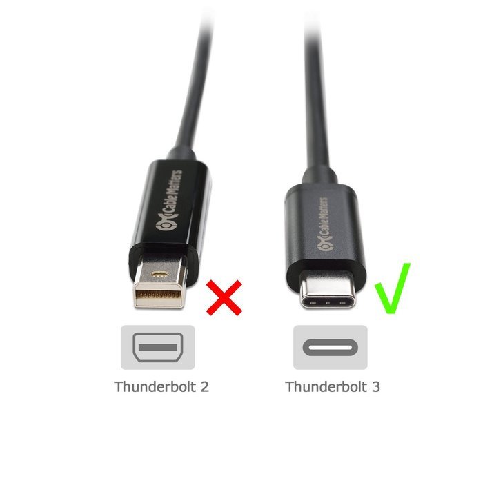 Cable Matters USB 3.1 Type C (USB-C & Thunderbolt 3 Port Compatible) to DVI Adapter in Black N5