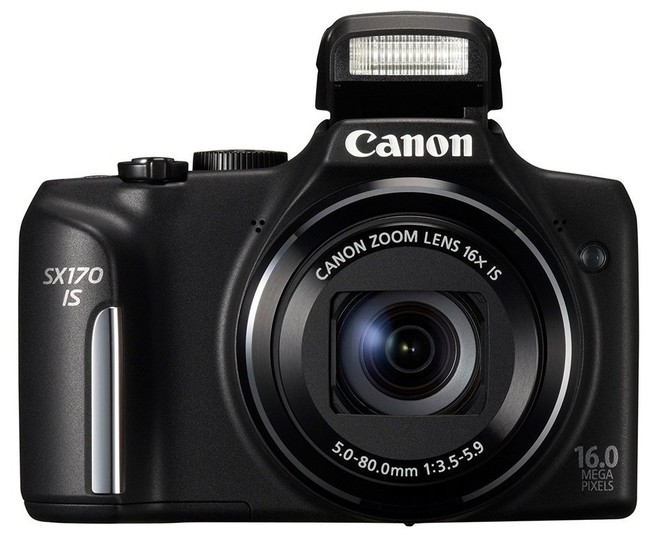 Canon PowerShot SX170 digital camera wide angle 28mm optical 16x zoom PSSX170IS - International Version (No Warranty) N4