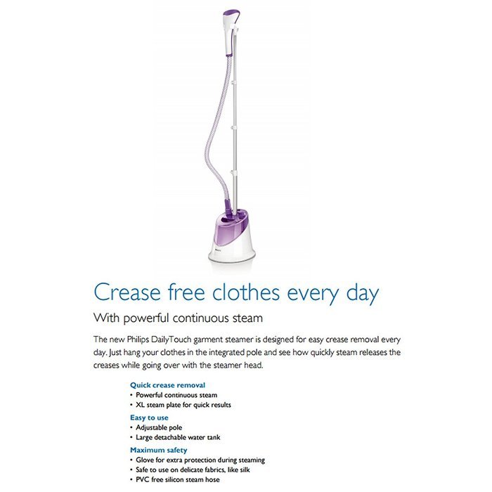 Philips GC503/38 Daily Touch Uplight Garment Steamer 1500W 220V N5