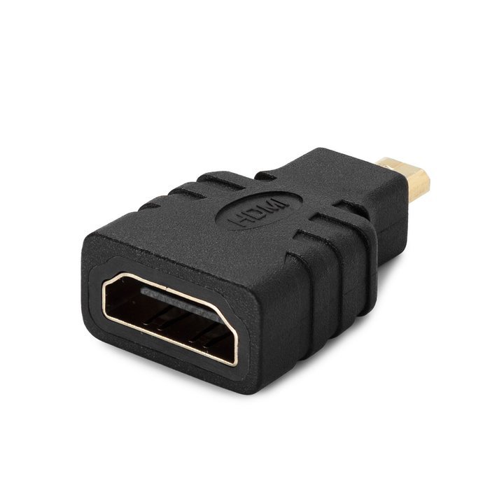 Aurum Cables Right Angle L Shape HDMI Male to HDMI Female Adapters - Black - Pack of 5 + 3 Cable Ties N21