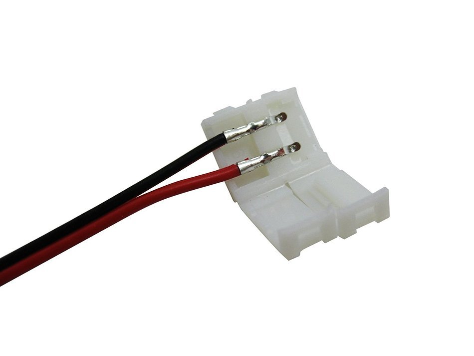 DODOLIGHTNESS 10Pcs Connector Adapter Cable LED PCB Strip 3528 to 3528 Single Color 8mm Free Welding N16