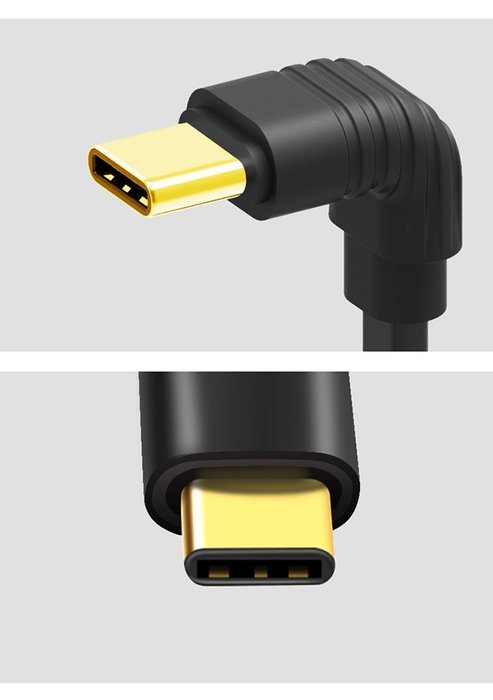 Owoda USB 3.1 Type-c to USB High Speed Charging Cable 90 Degree Reversible Cable for Nexus 6P and all Type-C Supported... N2