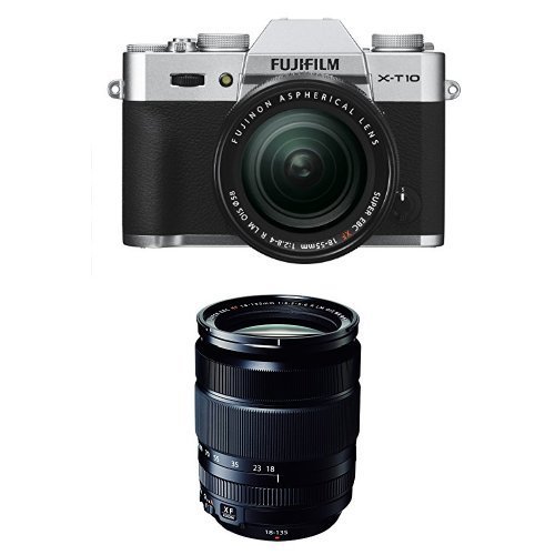 Fujifilm X-T10 Digital Camera with Fujifilm XF 18-135mm F3.5-5.6 R LM OIS WR Lens Bundle