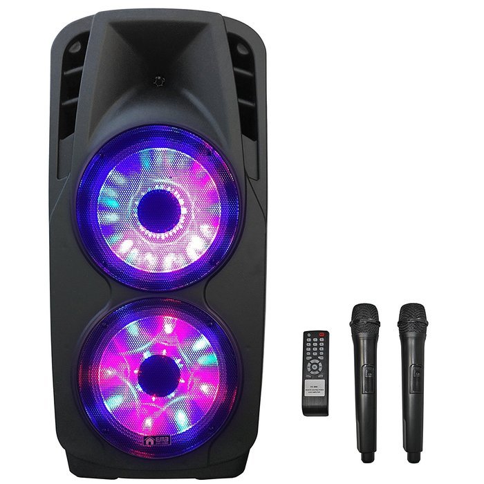 EMB PKL6000 2000W 2x12" PA Rechargeable Trolley Speaker System N8