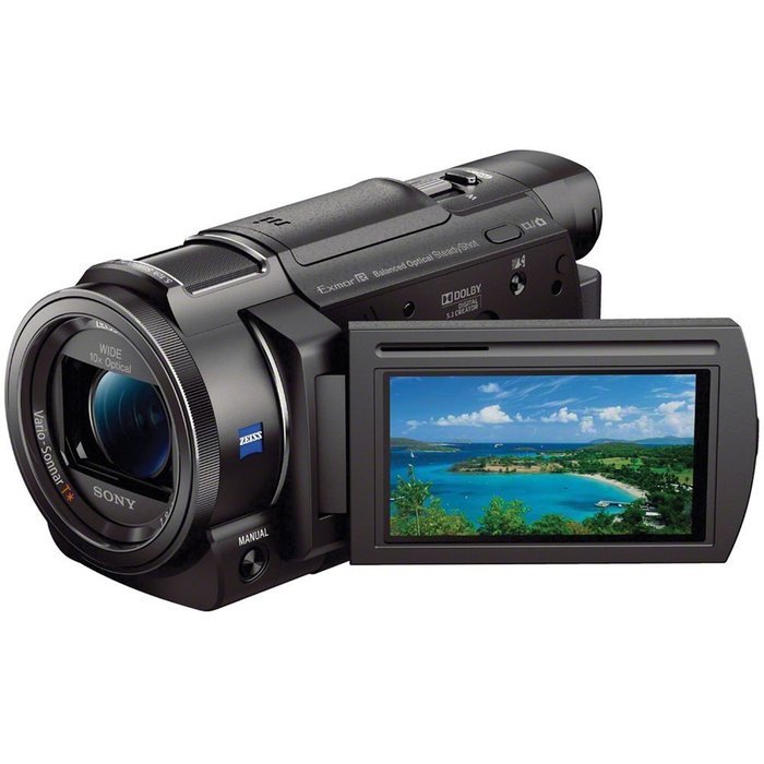 Sony Handycam FDR-AX33 Wi-Fi 4K Ultra HD Video Camera Camcorder + 64GB Card + Sony Case & Tripod + LED Light +... N2