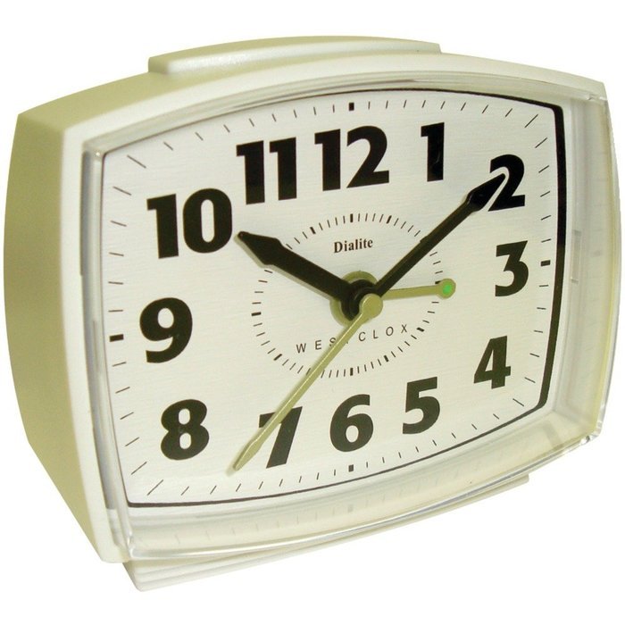 WESTCLOX 22192 Electric Alarm Clock with Constant Lighted Dial N2