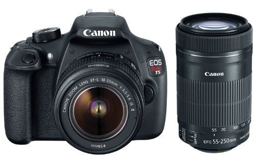 Canon EOS Rebel T5 EF-S 18-55mm IS II Digital SLR Kit with 55-250mm STM Lens N2