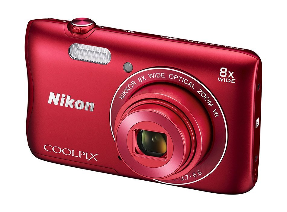 Nikon COOLPIX S3700 Digital Camera with 8x Optical Zoom and Built-In Wi-Fi (Pink) N10