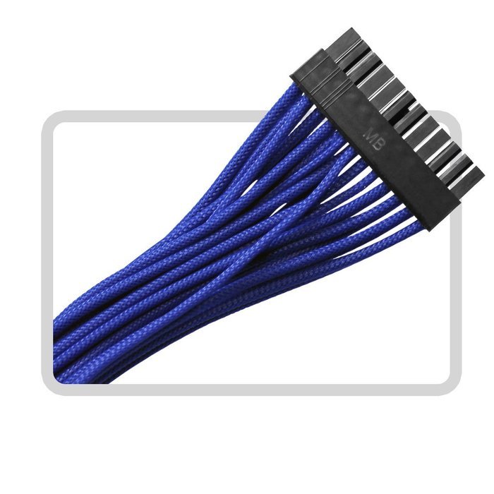 EVGA Blue G2/P2/T2 Power Supply Cable Set, Individually Sleeved (100-CU-1300-B9) N15