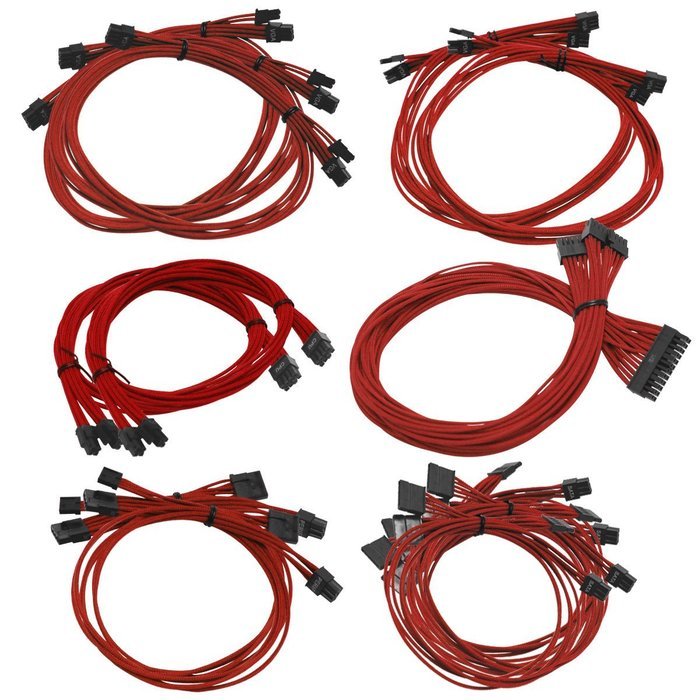 EVGA Blue G2/P2/T2 Power Supply Cable Set, Individually Sleeved (100-CU-1300-B9) N16