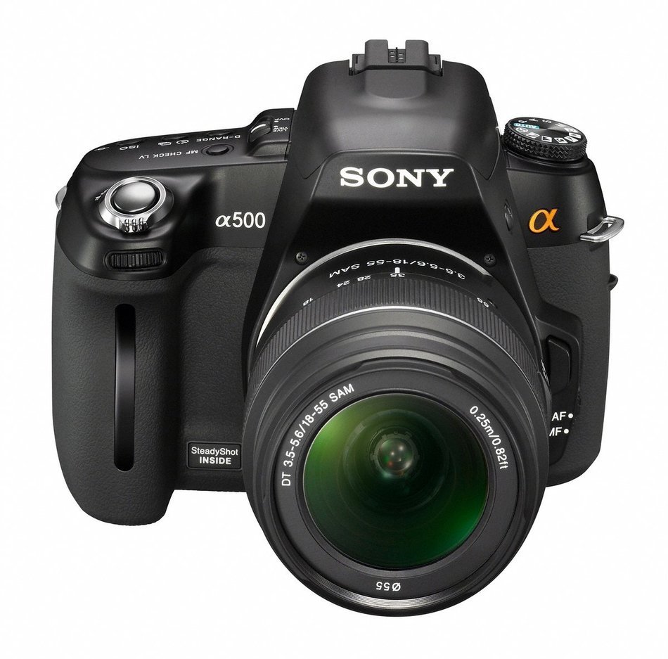 Sony Alpha DSLRA500L 12.3MP Digital SLR Camera with 18-55mm Lens N8
