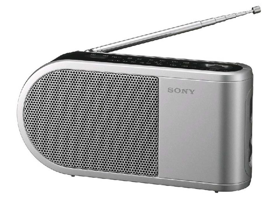 Sony All in One Compact Design Pocket Size Portable AM/FM Radio with Built-in Speaker, Earphone Jack, LED Tuning... N4
