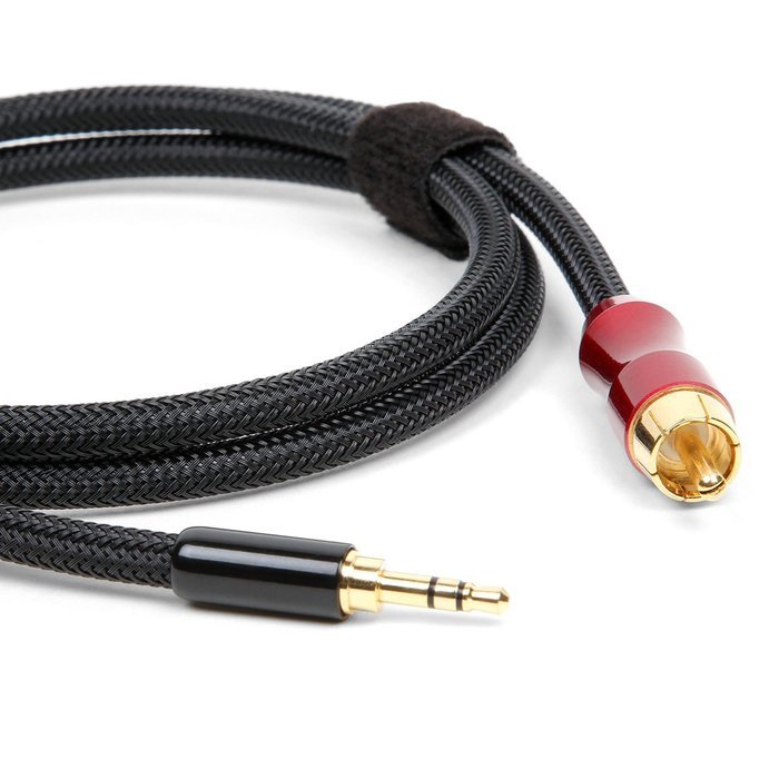 Micca Premium SPDIF Digital Coaxial Audio Cable - 3.5mm (1/8") to RCA, 3ft, Compatible with FiiO X3, X5 N3