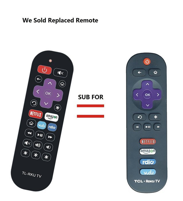 VINABTY New Replaced RC280 TV Remote fit for TCL RO-KU TV TCL 32S3850 32S3700 40FS3850 50FS3800 50FS3850 40FS3800... N2