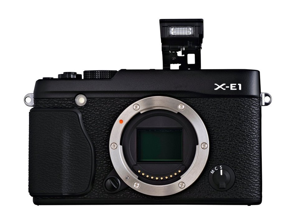 Fujifilm X-E1 16.3 MP Compact System Digital Camera with 2.8-Inch LCD - Body Only (Silver) N6