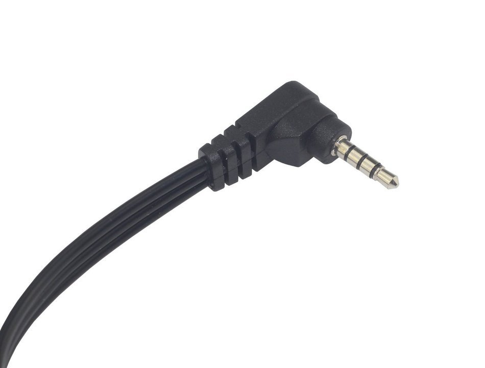 [Benly-15] 1/8" 3.5mm to 3-rca Female Composite Camcorder Video Cable - Right Angle to 3- Straight Female AV Jack... N3