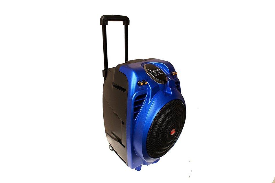 EMB PKX10BT 50W 10" Portable Professional Rechargeable BOOM Box Speaker BLUE N9