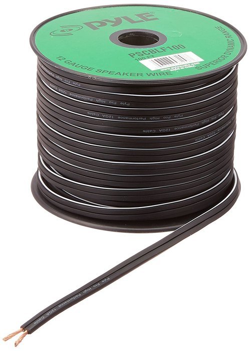 Pyle-Pro PSCBLF300 300 Feet 12 AWG Spool Speaker Cable with Rubber Jacket N4