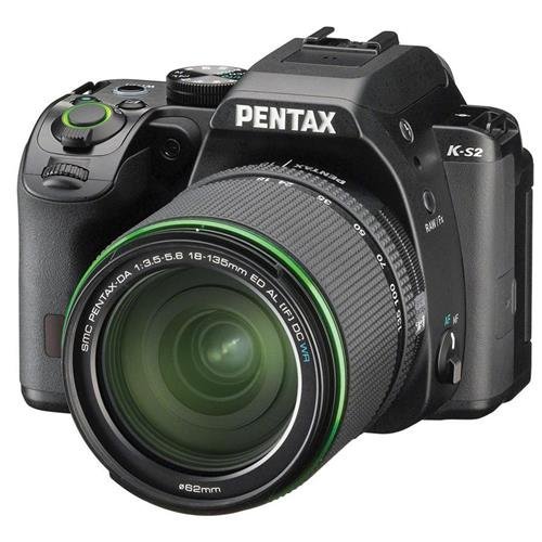 Pentax K-S2 SLR lens kit w/18-135mm WR 20 MP Weatherized Wi-Fi/NFC Enabled SLR Camera, Black N4