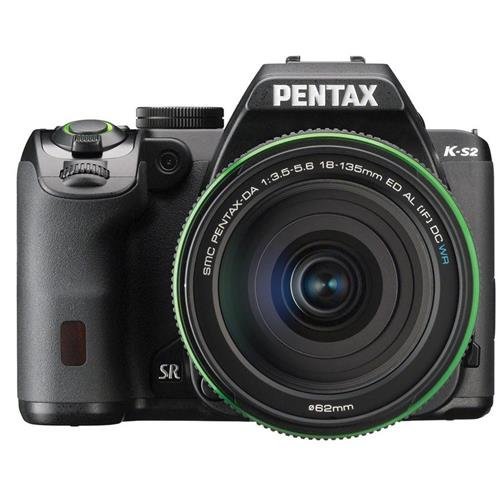 Pentax K-S2 SLR lens kit w/18-135mm WR 20 MP Weatherized Wi-Fi/NFC Enabled SLR Camera, Black N5