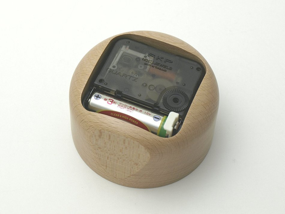 Lemnos MUKU Wooden Desktop Clock Beech N3