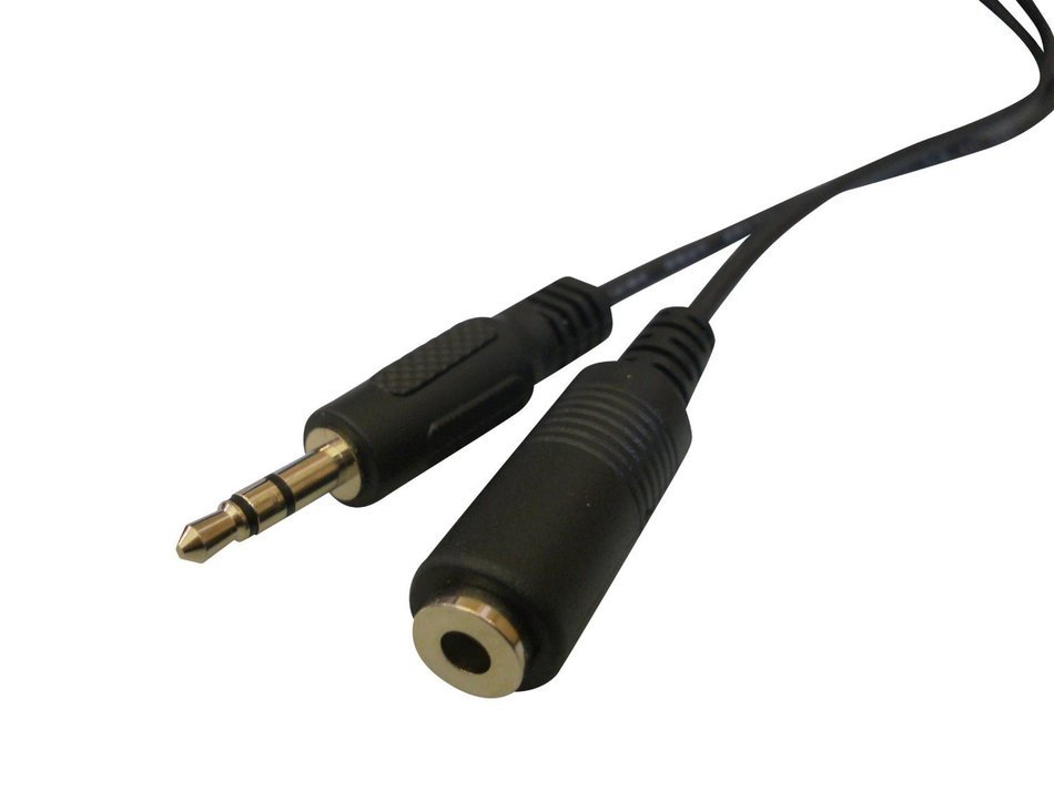 BAFX Products&reg; - 25 Foot - Shielded - Headphone Stereo Audio Extension - 3.5mm Jack - (M/F) Male to Female - Nickel... N7