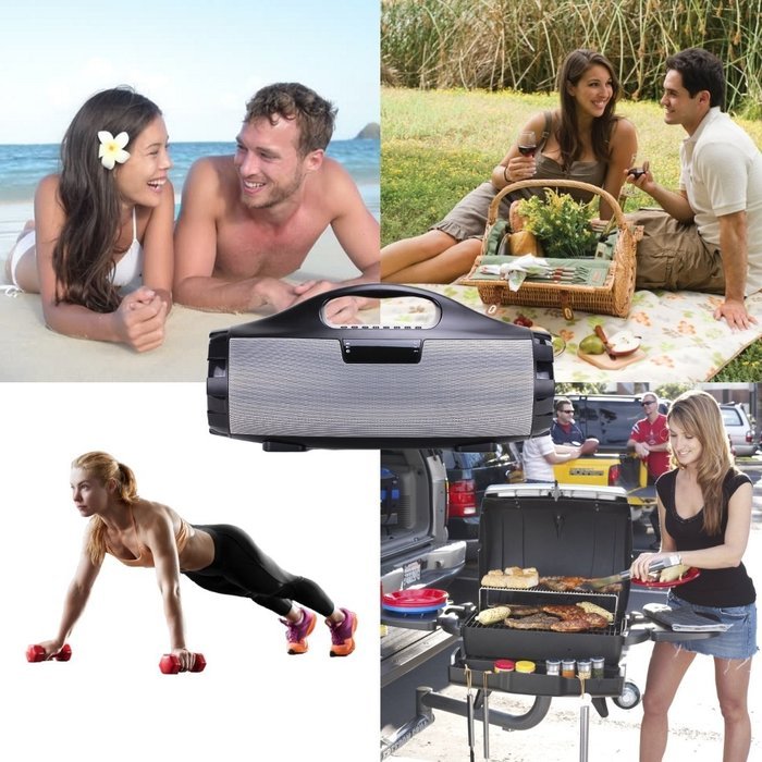 Portable Bluetooth Speaker&ndash;Bump Your Favorite Music Anywhere with Dual Bass&ndash;Easily Connect Any Device (iPhone,... N5