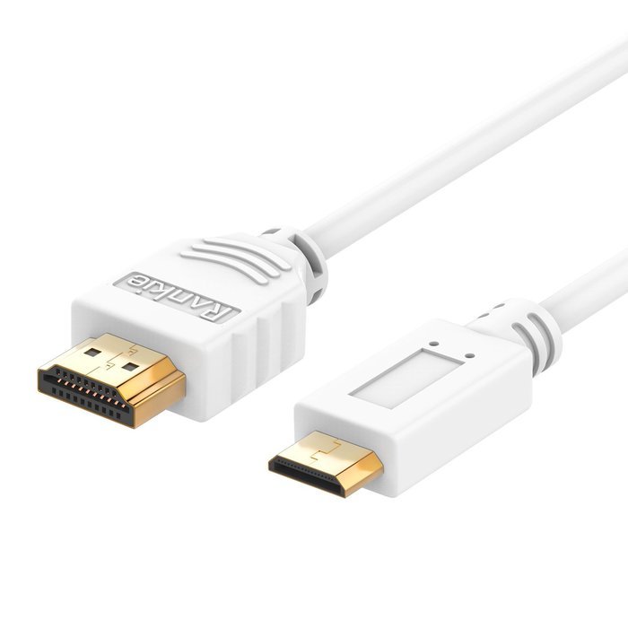 Mini HDMI to HDMI Cable, Rankie High-Speed Mini-HDMI to HDMI Cable - 6 Feet (Black) - R1110 N5