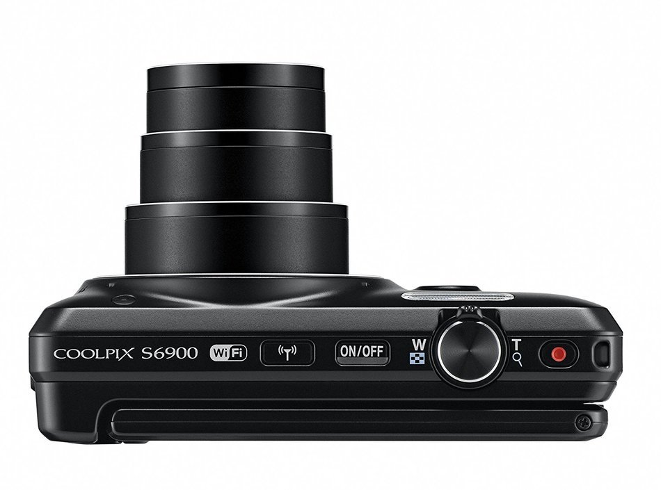 Nikon COOLPIX S6900 16MP Digital Camera with 12x Zoom, Rich Black (International Version, No Warranty) N12