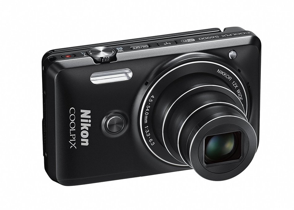 Nikon COOLPIX S6900 16MP Digital Camera with 12x Zoom, Rich Black (International Version, No Warranty) N13