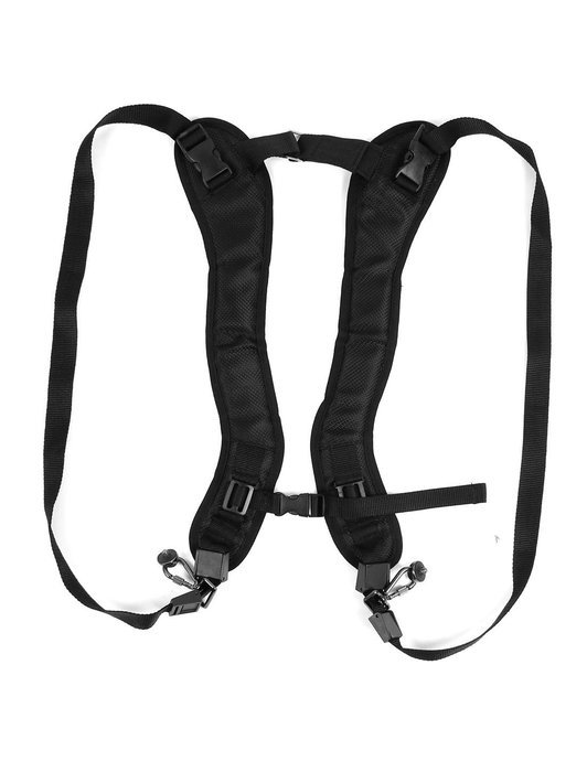 uxcell Black Double Shoulder Neck Strap Belt for SLR Digital Camera Lens N2