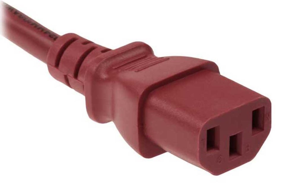 SF Cable, 6 ft 18 AWG Universal Power Cord (IEC320 C13 to NEMA 5-15P) White Color N5