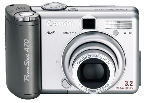 Canon PowerShot A70 3.2MP Digital Camera w/ 3x Optical Zoom N2