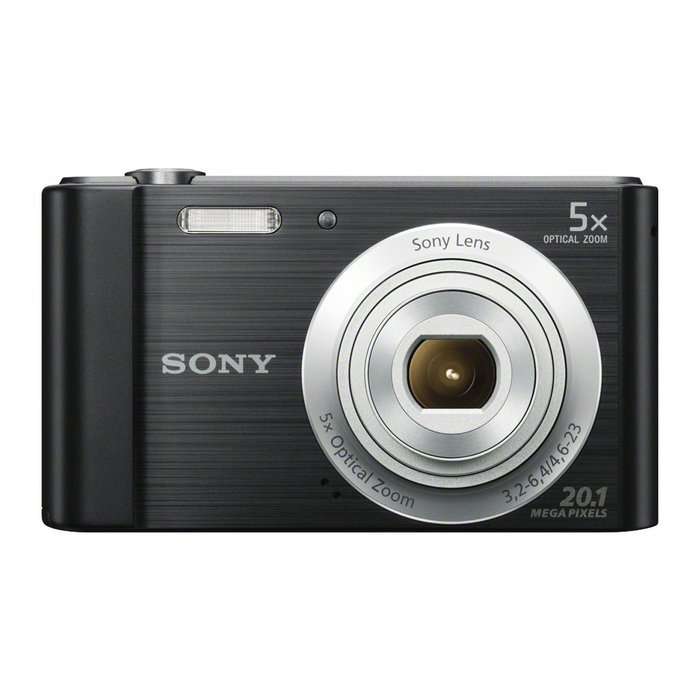 Sony DSCW800 Compact Digital Camera - Black (20.1 MP, 5x Optical Zoom) N3