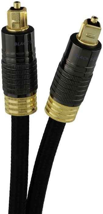 Digital Audio Cable (3.3 Feet) - TOSLINK Fiber Optic (S/PDIF, ADAT, EIAJ) - Braided Cord - JIS F05 Male to Male... N2