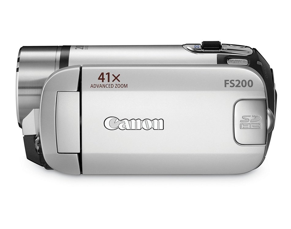 Canon FS200 Flash Memory Camcorder w/41x Advanced Zoom (Misty Silver) - 2009 MODEL (Discontinued by Manufacturer) N6