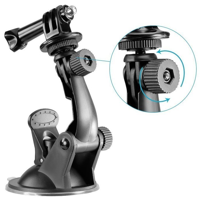 VVHOOY Suction Cup Mount + Tripod Mount for Gopro Hero/Xiaomi/Xiaoyi/SJCAM /GEEKPRO Camera Accessories etc (Style 2) N2