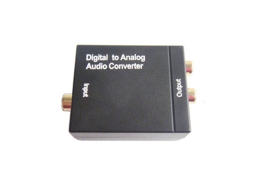 Easyday Digital Optical Coaxial Toslink Signal to Analog Audio Converter Adapter RCA L/r with USB Power Cable