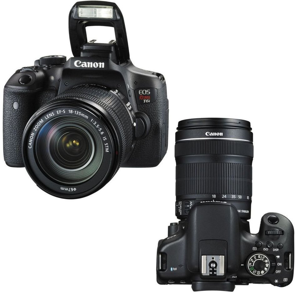 Canon EOS T6i DSLR Camera Kit + Canon EF 24-105mm L (Glass Element) Lens + 50mm 1.8 STM Video / Portrait Lens... N2