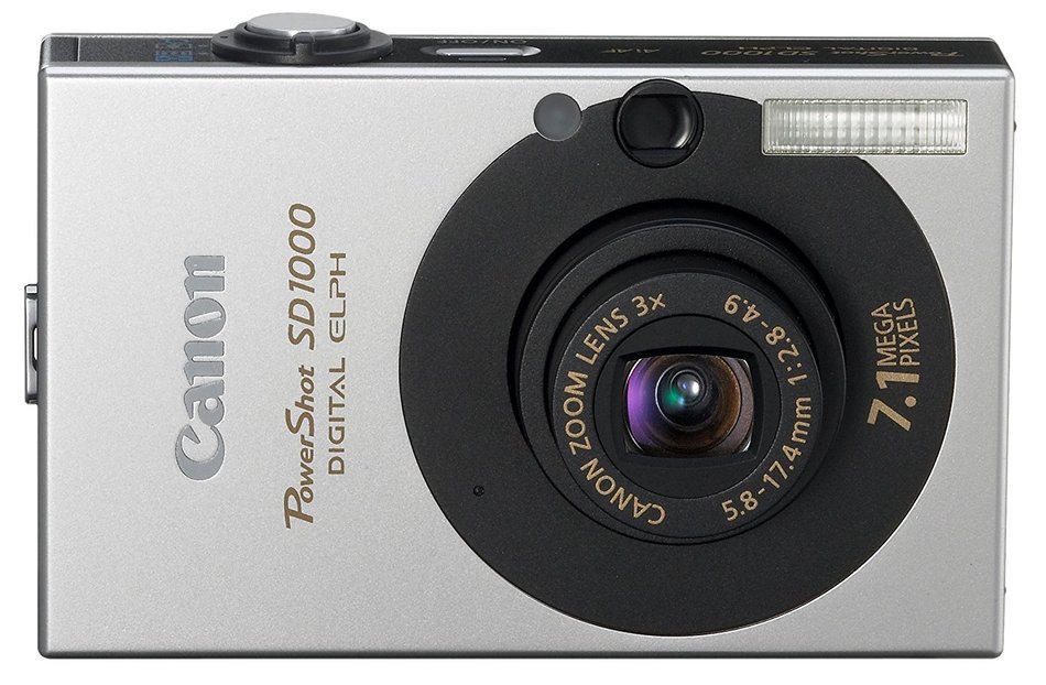 Canon PowerShot SD1000 7.1MP Digital Elph Camera with 3x Optical Zoom (Black) (OLD MODEL) N3