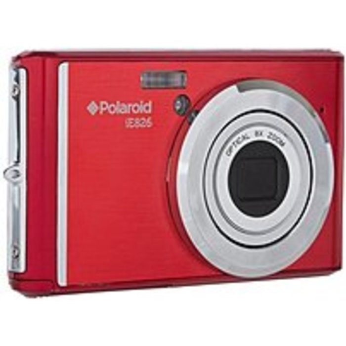 Polaroid IE-826-RED iE826 18.0 Megapixel Digital Camera - 8x Optical/4x Digital - 2.0-inch LCD Display - Red