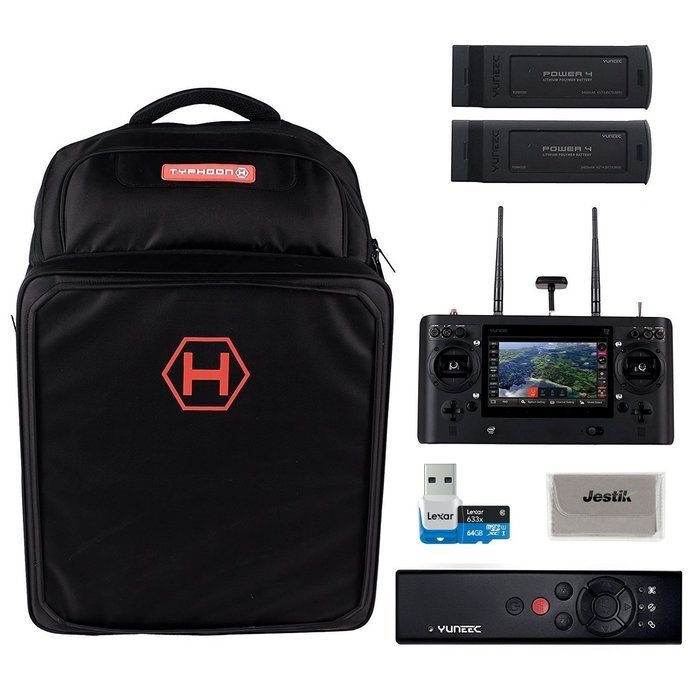 Yuneec Typhoon H PRO Hexacopter with Intel RealSense Collision Avoidance Drone with CGO3+ 4K Camera, ST16, 2 Batteries... N3