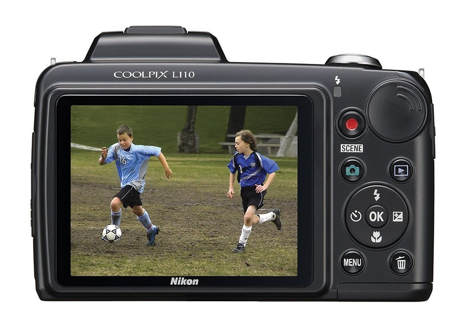 Nikon Coolpix L110 12.1MP Digital Camera with 15x Optical Vibration Reduction (VR) Zoom and 3.0-Inch LCD (Black) N11