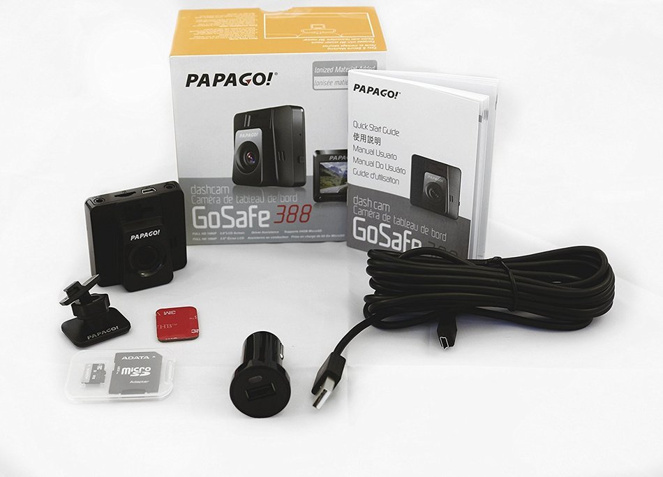 PAPAGO Car Dash Camera GoSafe 388 Full HD Dash Cam 1080P Car DVR with GPS option, Night Vision ,Free 8GB Micro... N4