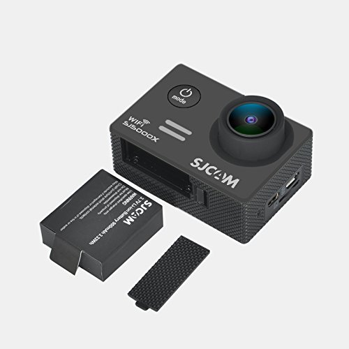 SJCAM SJ5000X Elite Edition Action Camera - Gyro Sensor, 4K, Wi-Fi, Loop Recording, WDR, 170 Degree Lens (Black)